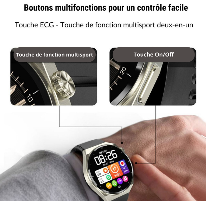 HarmonieFit-Montre sport homme et femme